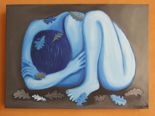 Le nid bleu.70x50.2011.