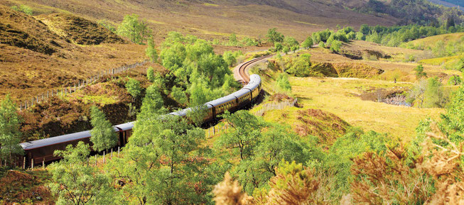 Royal Scotsman auf der Fahrt durch die Highlands ©Belmond