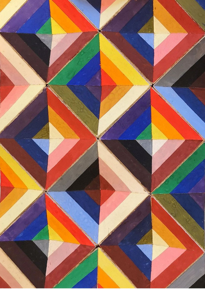 Alois Schölß, Farbrelief spektral, 1978
