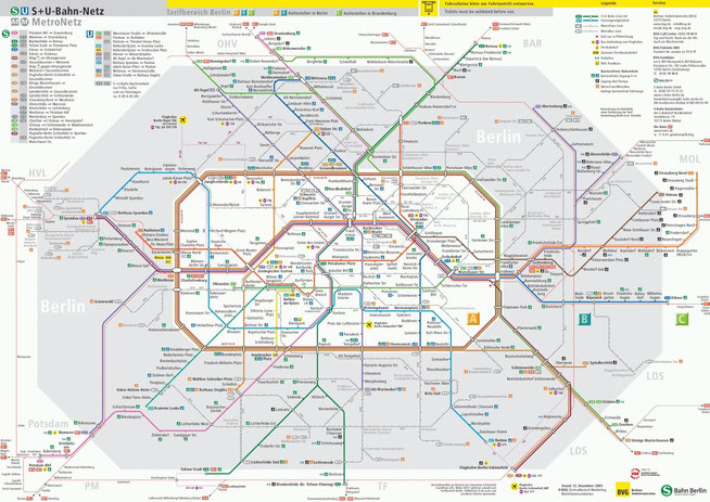 Metro berlino mappa