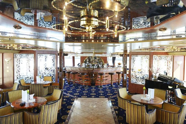 Panoramasalon auf dem Flusskreuzfahrtschiff MS Thurgau Saxonia 2026