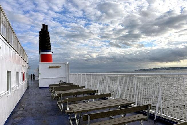 Stena Line Außendeck und Sitzmöglichkeiten