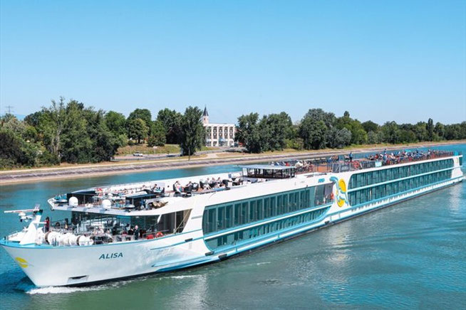 Flusskreuzfahrtschiff MS Alisa auf dem Rhein 2026