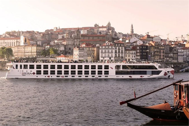 Flusskreuzfahrtschiff A-ROSA ALVA in Porto 2026
