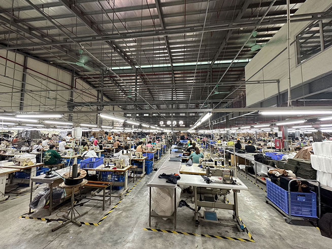 現地工場の生産管理や納期管理