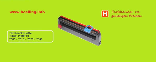 Farbbandkassette ISGUS PERFECT 2000   - Artikel-Nr.  9330201   Hölling Zeiterfassung
