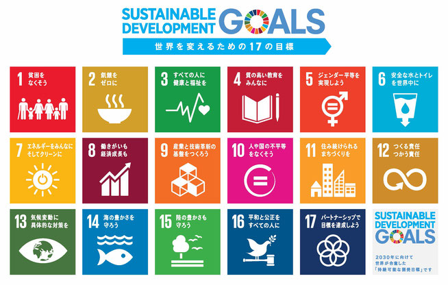 　　　　　　　　　　　　　　　　　　　　　　SDGsの17の目標