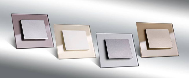 Nouvelle collection d'interrupteur DECENTE: Indigo - crème - gris métalisé - moca