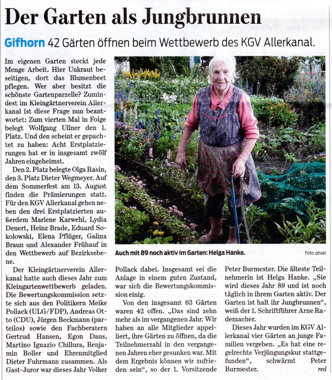 Gifhorner Rundschau 07.07.2016