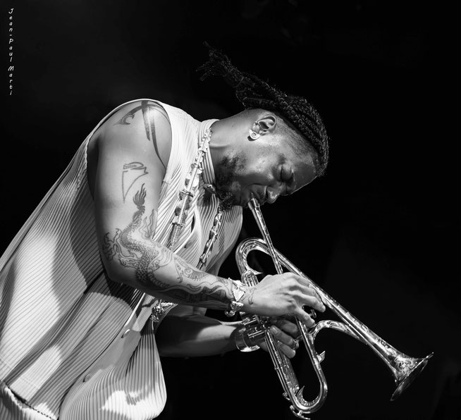 Chief Adjuah [aka Christian Scott]. New Morning, Paris. July 2024
