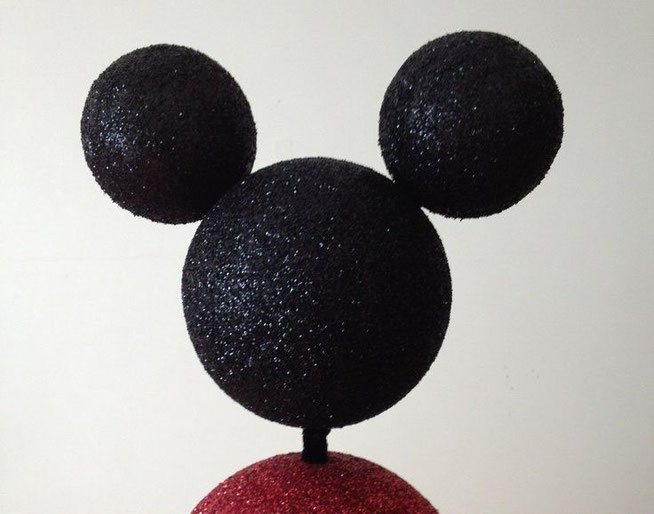 manualidades cabeza mickey mouse de unicel