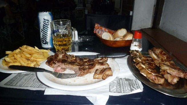 Bild: Riesige Fleischportionen in Argentinien