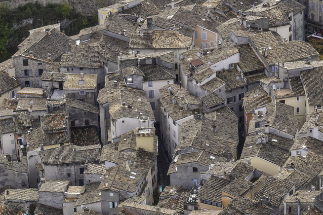 Bild: Ausblick von der Zitadelle in Entrevaux