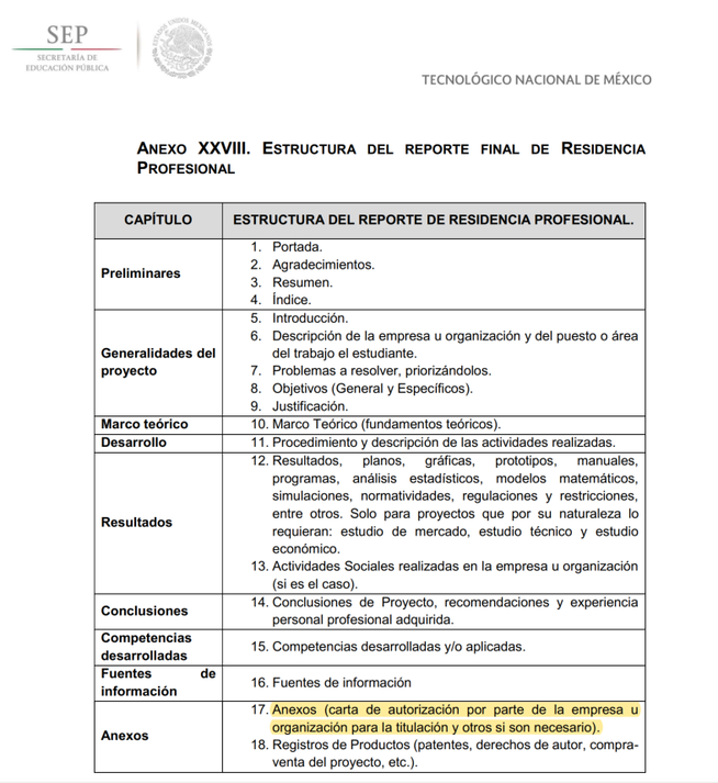 Estructura Informe Tecnico M C Mario Alberto De La Cruz Padilla