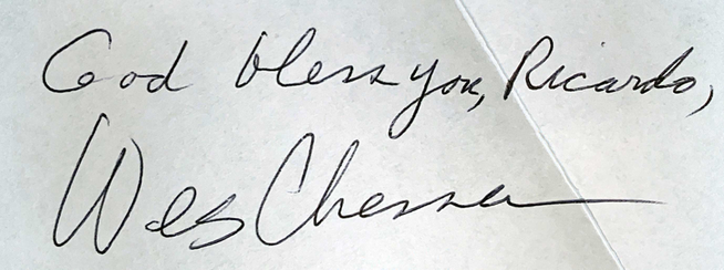 Autograph Wes Chesser Autogramm