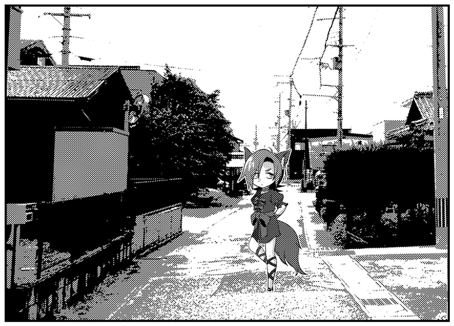 交差点のイラスト
