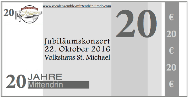 Jubiläumskonzert, 20 Jahre Mittendrin