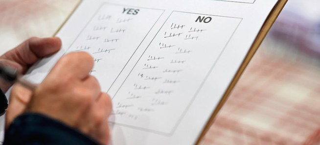 Bild: Ergebnisse des Referendums