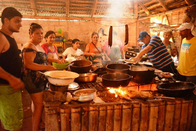 Cocina típica de la ruralidad manabita. Chone, Ecuador. Foto: GAD cantonal de Chone.