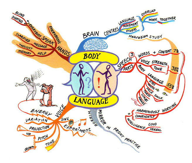 マインドマップ 「BODY LANGUAGE」