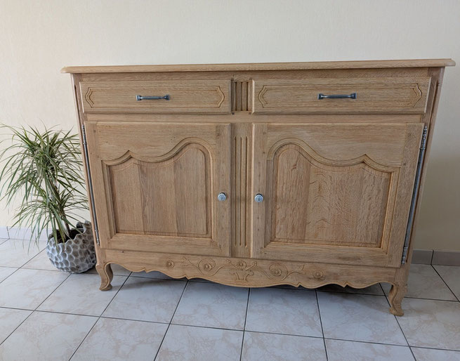 buffet chêne naturel aerogommage le mans sarthe
