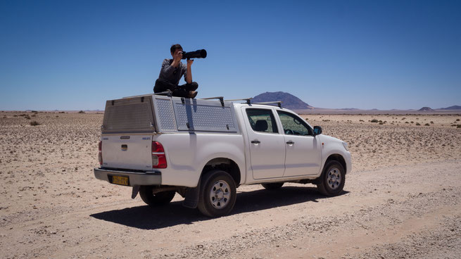 GarupWasserloch Namib Wüste Namibia