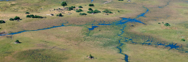 areal photograph okavango delta botswana africa
