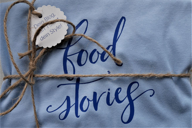 T-Shirt mit Bloglogo, food-stories Logo