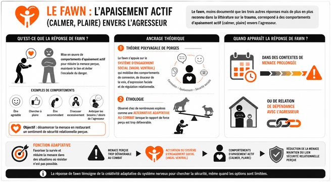 La réponse de fawn : apaiser l'agresseur