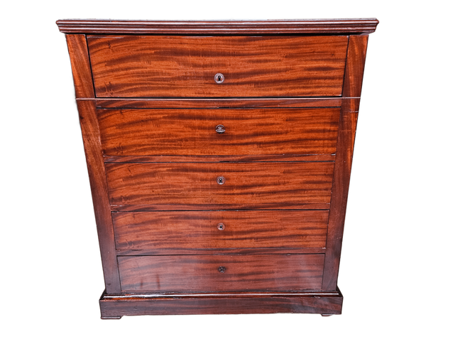 CASSETTONE LAVABO IN MOGANO EPOCA XIX SECOLO RESTAURATO