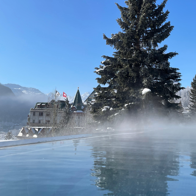The Spa at Kulm Hotel embraces the natural beauty of the Swiss Alps, providing a unique wellness experience inspired by the surrounding alpine environment.