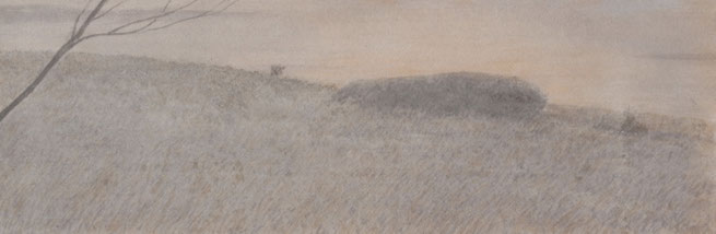 石に日のいる (2025)　　 混合技法 / 22x66cm