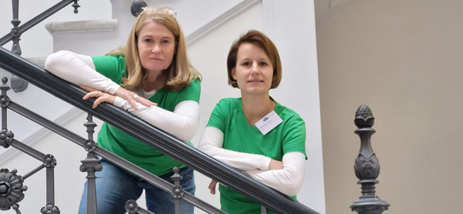Sabine Volkert, Fundraising-Beraterin, Mannheim und Christina Merz, Karlsruhe
