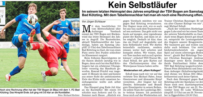 Straubinger Tagblatt vom 15.11.2025