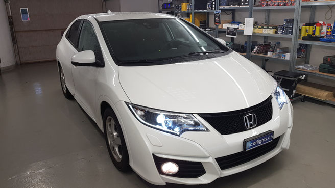 HONDA CIVIC LED Umbau H7 B6 diamond edition