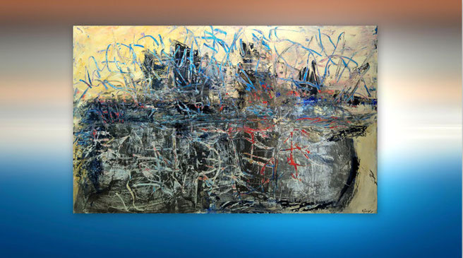 Abstrakte Kunst, Abstrakte Malerei, Gemälde figuratvi, gespachtelt, Moderne Malerei, Acrylbild, Kunst, Galerie, hochwertige Gemälde, Strukturen, Spachtel Bild, Abstrakte Malerei, Gegenwartskunst, Zeitgenössische, Originale, Höhlenmalerei, 