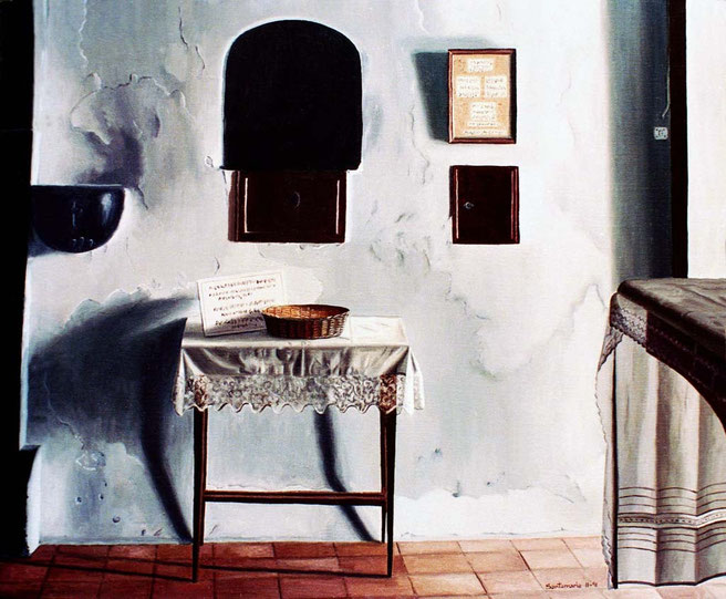 Capilla 1991, óleo sobre lienzo 50X60 cm