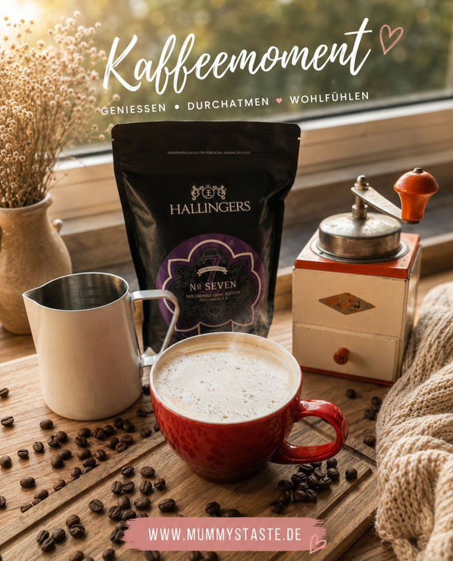 Frisch gebrühter Kaffee von Hallingers - Kleiner Genussmoment am Morgen