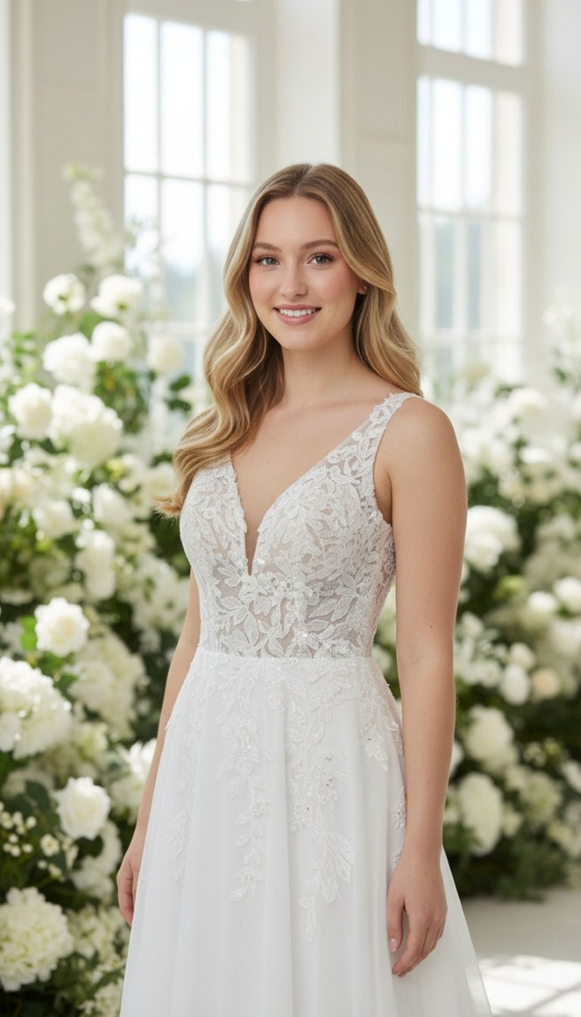 Figurbetont Boho-Vintage Brautkleider der neusten Trends Umgebung Kaiserslautern.