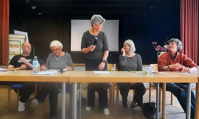 Der neue Vorstand v. links nach rechts: Sven Pohlmann, Doris Foitzik, Kirsten Arthecker, Maike Langer, Gerhild Schaumann