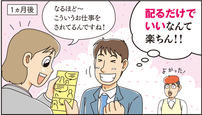 配るだけで楽チンのマンガ名刺
