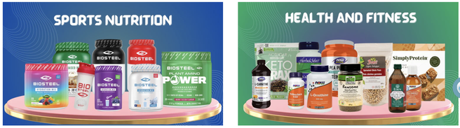 nutrition, health and fitness products
