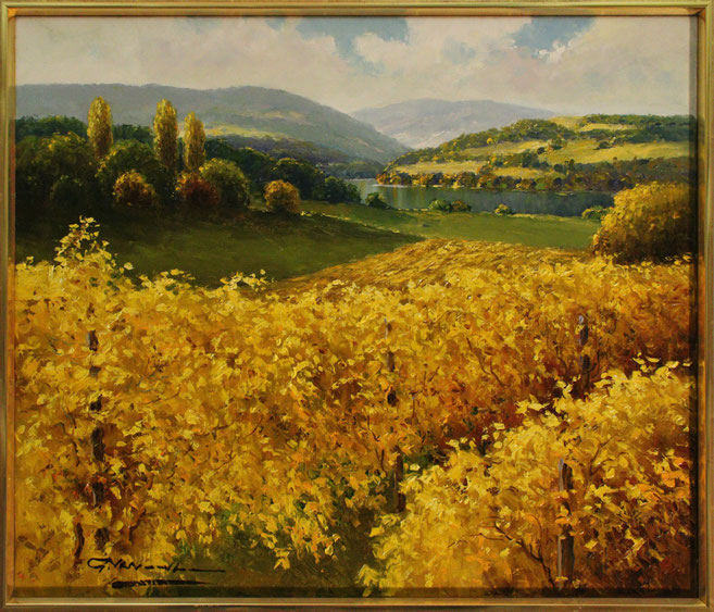 "Goldener Herbst", 70 x 60 cm