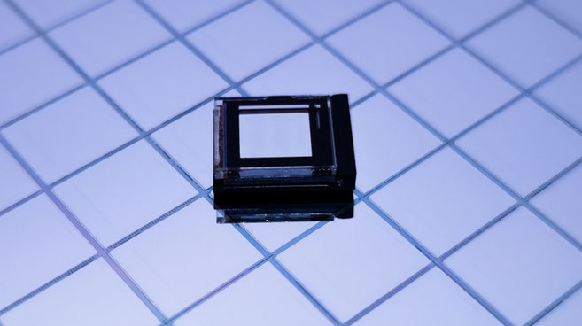 Raontechは、0.24インチ、1440x1440解像度のLCoS:LC on Silicon製品「P24」を新たに開発し、潜在的な顧客にサンプルを提供したと発表した。(出典=Raontech)