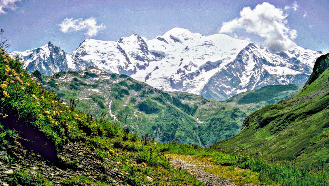 Mont Blanc Wandertour Plaine-Joux les Mollays Savoyen Frankreich