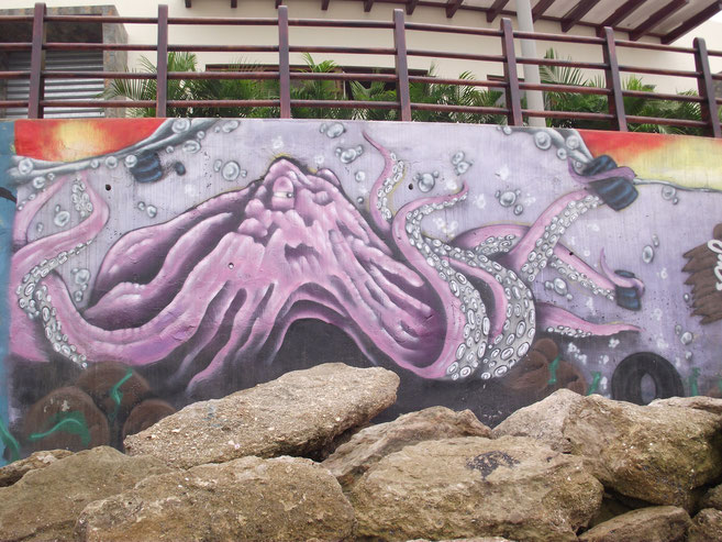 streetart Puerto Lopez octopus