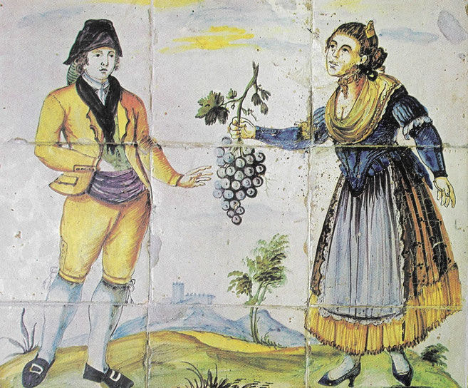 Azulejo valenciano del  Siglo XVIII -Museo de Cerámica, Valencia- Foto Joaquin  Servent-
