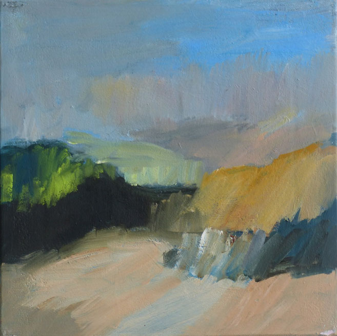 Licht wandelt 2014 30 x 30 cm Öl / Leinwand