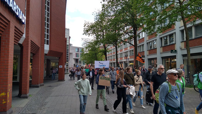 Die erste Wir-haben-es-satt-Demo in Münster fand in 2023 statt. Foto: NABU Münster 