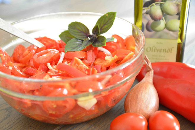 Paprika-Tomaten-Salat